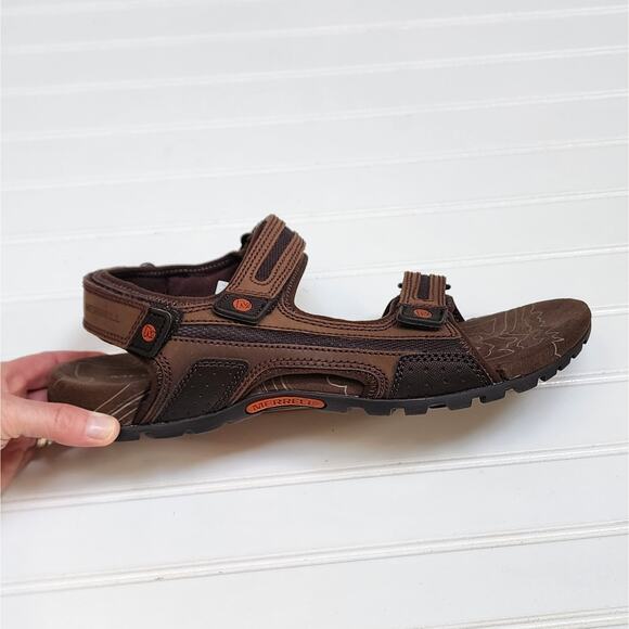 Merrell Men\'s Sandspur Oak Sandals Size 13 Dark Earth Potters Clay main image 7